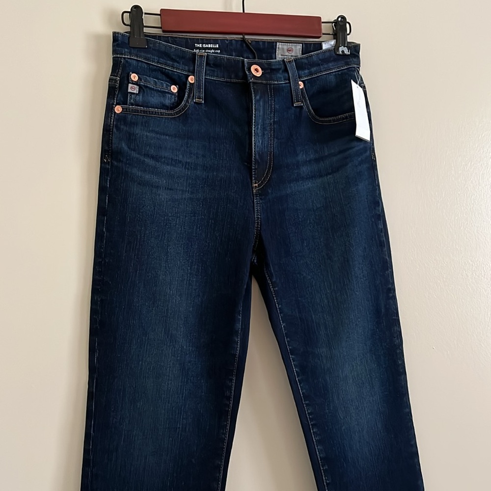 π AG Adriano Goldschmidt Dark Wash Denim Jeans - Picture 4 of 16
